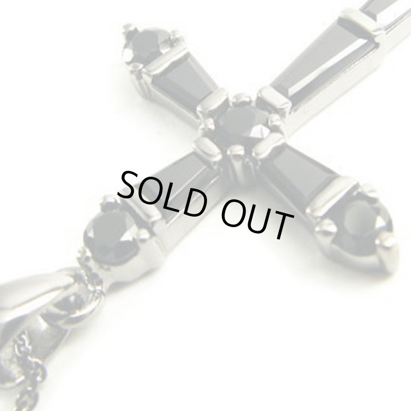 画像2: LARA Christieホーリークロス[ブラック]ネックレス (2)