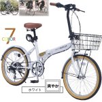 画像1: 折畳自転車20インチ・6段ギア・オールインワンM-252　【送料込】 (1)