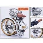 画像3: 折畳自転車20インチ・6段ギア・オールインワンM-252　【送料込】 (3)