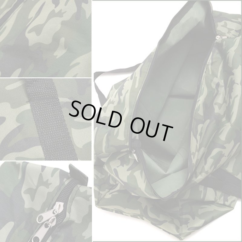 画像3: 自衛隊JSDF超特大迷彩手提げキャンバスクロスバッグ(自衛隊公認グッズ 超ビッグサイズ 手提げバッグ カモフラ 迷彩柄 ナイロンキャンバス) (3)