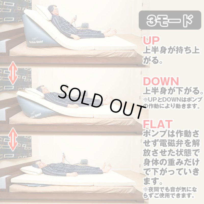 画像2: エアーリクライニングマット「楽ライナー」(騒音改良版) (2)