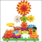 画像5: ニューギアブロック151個バケツセット （ギア型ブロック  ３歳以上 玩具 おもちゃ はめ込み式 立体 クリスマスギフト プレゼント） (5)