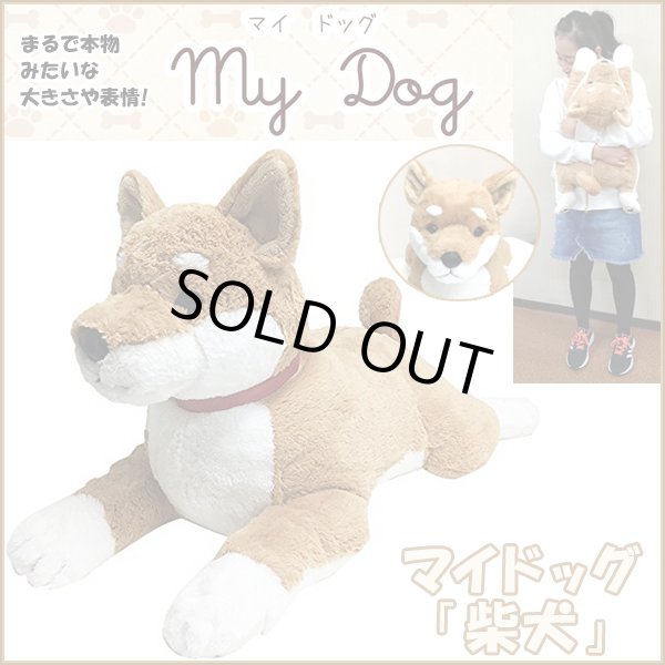 マイドッグ 柴犬 まるで本物 ぬいぐるみ リアルサイズ 犬のインテリア 60cm ギフト プレゼント Snd Mds