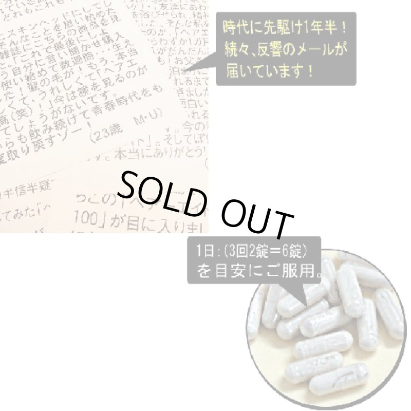 画像2: ヘア・エイド・プラス・スーパー100「2ボトル」 (送料無料 ミレットエキス100倍濃縮 髪 サプリメント) (2)