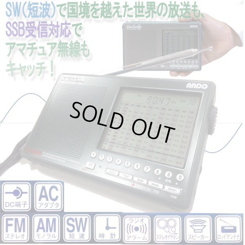 画像2: プロ仕様SSB受信シンセサイザーラジオ (送料無料 FM AM SW 短波 LW 長波 世界の放送 アマチュア無線 周波数帯デジタルチューニング) (2)