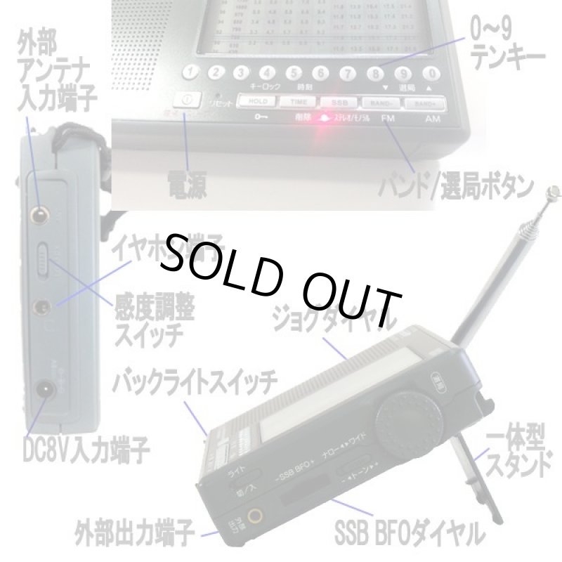 画像4: プロ仕様SSB受信シンセサイザーラジオ (送料無料 FM AM SW 短波 LW 長波 世界の放送 アマチュア無線 周波数帯デジタルチューニング) (4)