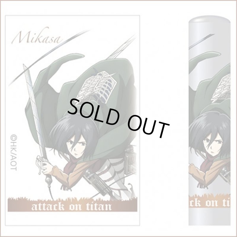 画像2: 僧侶無料！進撃の巨人チタン印鑑12ｍｍ「ミカサ」 (2)