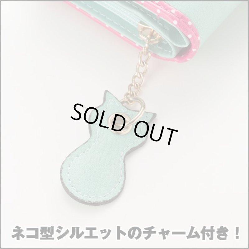 画像5: お座りにゃんこの2つ折りコンパクトウォレット (5)