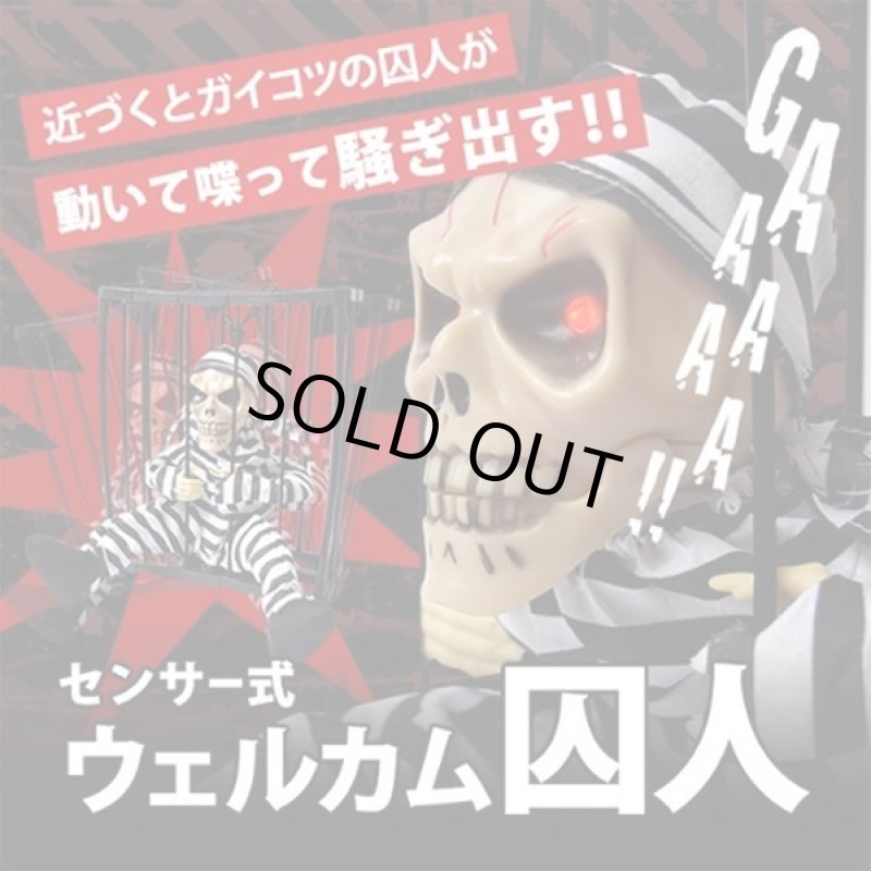 画像3: 動く!叫ぶ!光る!センサーモーション監獄ドクロ (3)