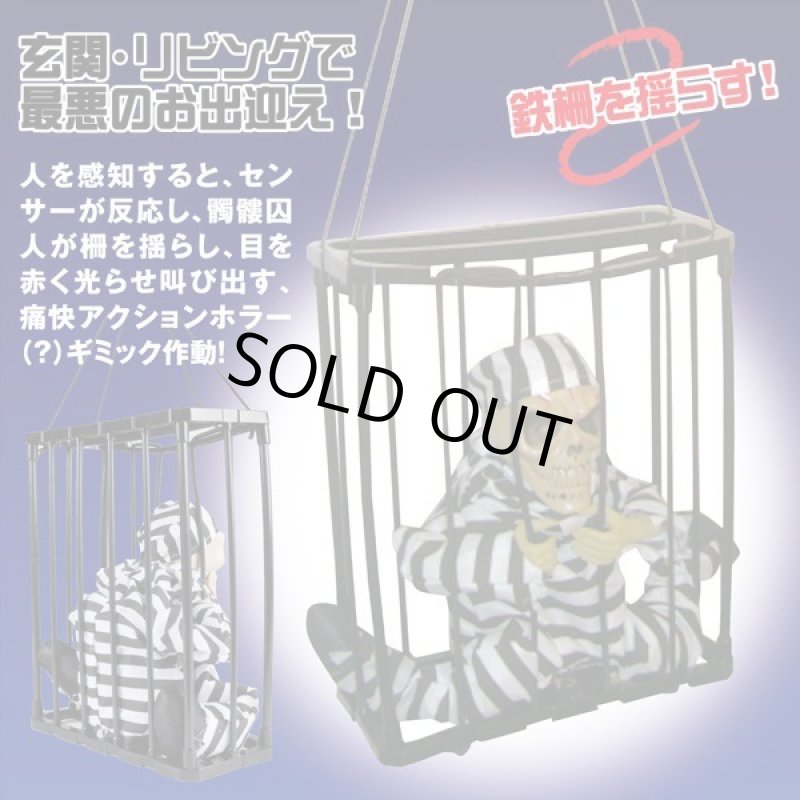 画像6: 動く!叫ぶ!光る!センサーモーション監獄ドクロ (6)