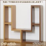 画像5: 送料込！L型コンビネーションラック「ナチュラル」(1台） (5)