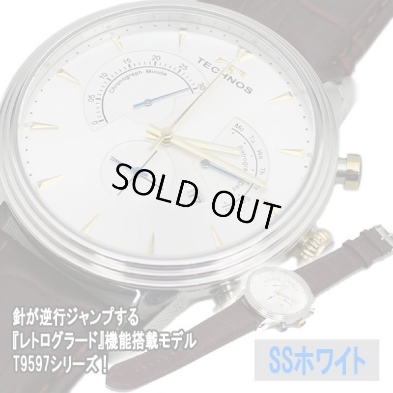 画像2: TECHNOS［テクノス］レトログラード クロノグラフT9597 (2)