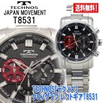 画像1: TECHNOS［テクノス］クロノグラフ レフトギアT8531 (1)