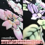 画像4: 手描き立体フラワープリント「レディースシルケット七分袖Ｔシャツ・ランと蝶」 (4)
