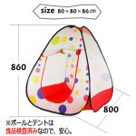 画像6: 組立て簡単！キッズボールハウス［カラフルボール50球付き］ (6)