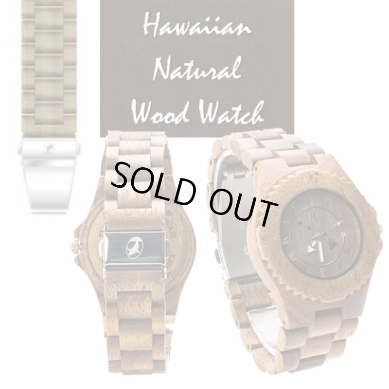 画像3: Bean & Vanilla［ビーン＆バニラ］ハワイアン ナチュラルウッドウォッチ「HLK1001-1」 (3)