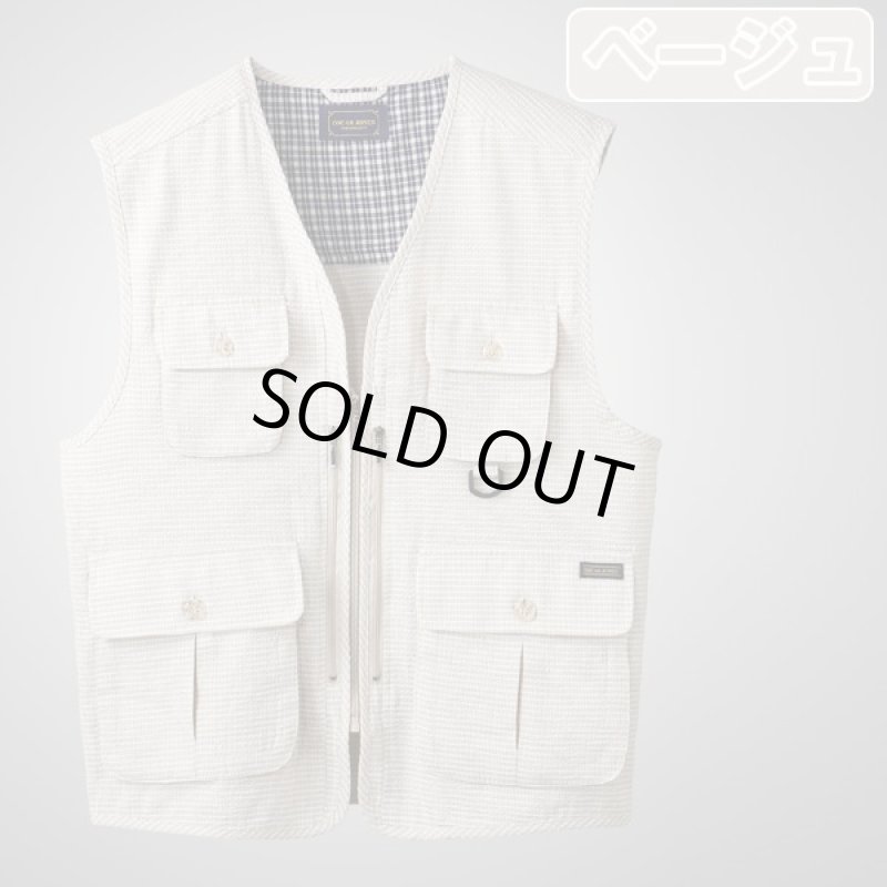 画像6: 綿100％しじら織り多機能ベスト (6)
