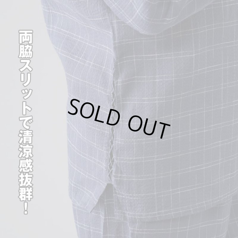 画像4: URBAN EXPRESS(アーバンエクスプレス)綿100%しじら織り7分丈ホームウェア上下セット2色組 (4)