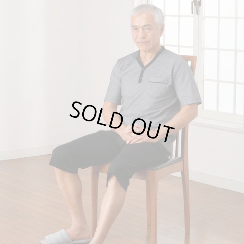 画像2: Pierucci（ピエルッチ）鹿の子リラックスホームウェア（上下セット）2色組 (2)