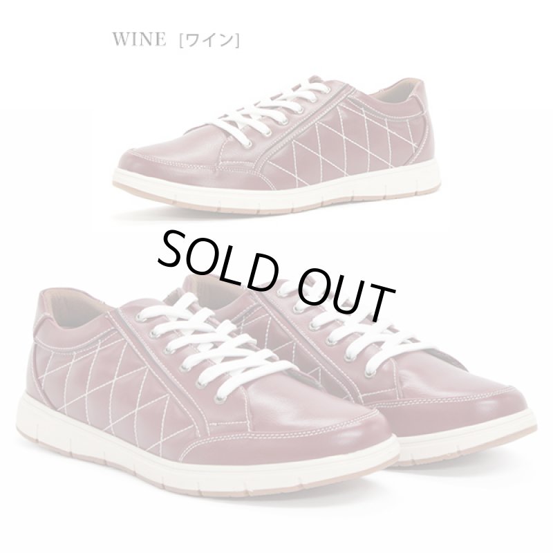 画像8: AAA+（サンエープラス）ローカットキルティングスニーカー (8)