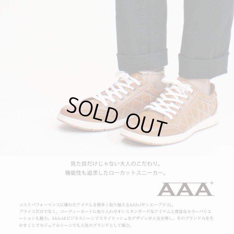 画像2: AAA+（サンエープラス）ローカットキルティングスニーカー (2)