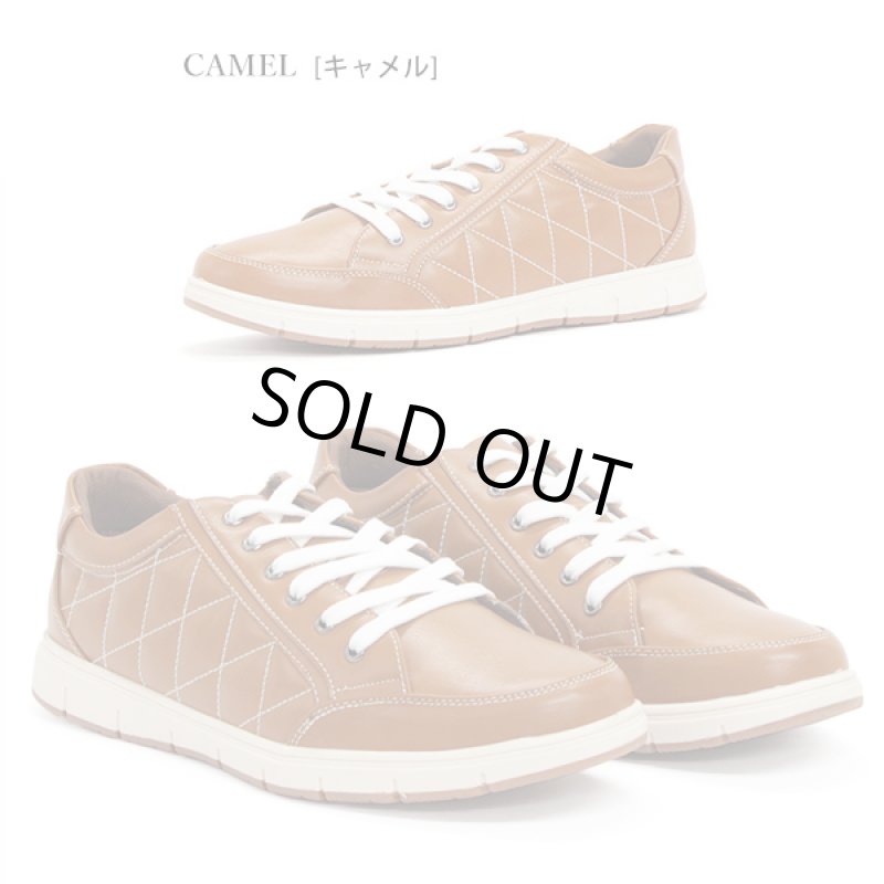 画像5: AAA+（サンエープラス）ローカットキルティングスニーカー (5)