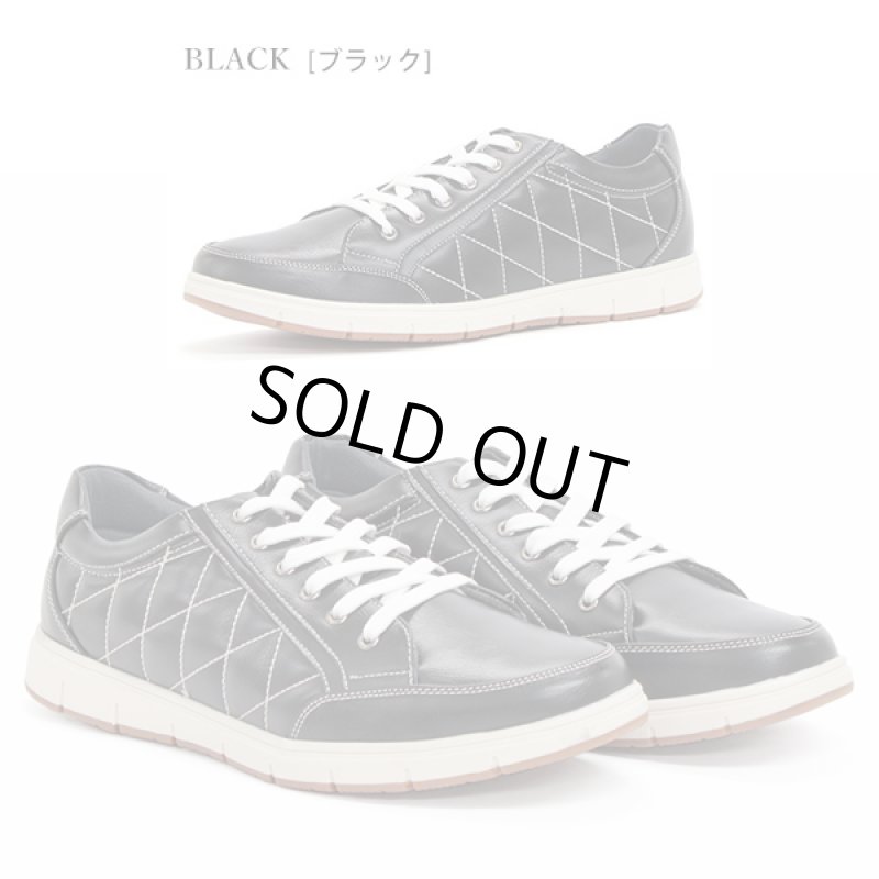 画像4: AAA+（サンエープラス）ローカットキルティングスニーカー (4)