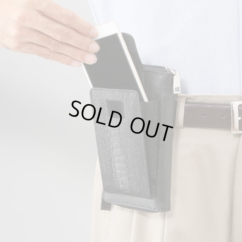 画像2: オーストリッチレッグ多機能ベルトポーチ (2)