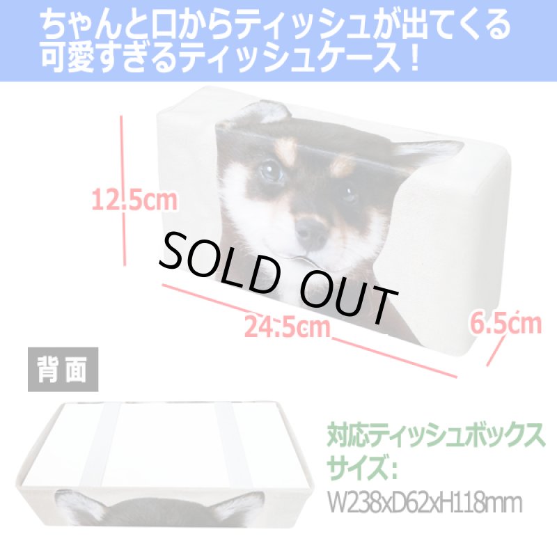 画像2: 豆しばプリントティッシュケース (2)