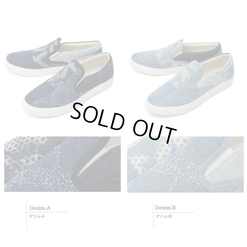 画像4: glabellaパッチワークデニムスリッポン「GLBT-140」  (4)