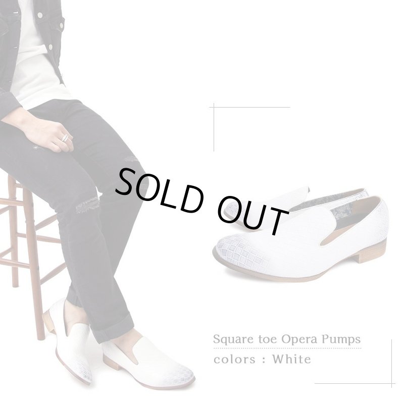 画像6: glabellaメンズスクエアトゥーオペラパンプス「GLBT-048」  (6)