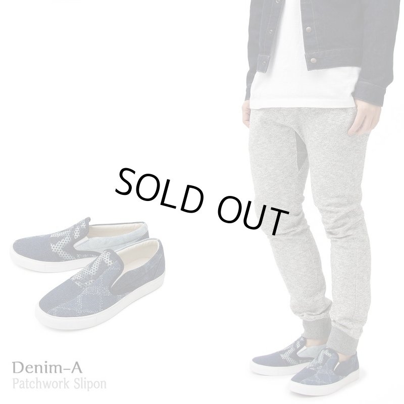 画像5: glabellaパッチワークデニムスリッポン「GLBT-140」  (5)