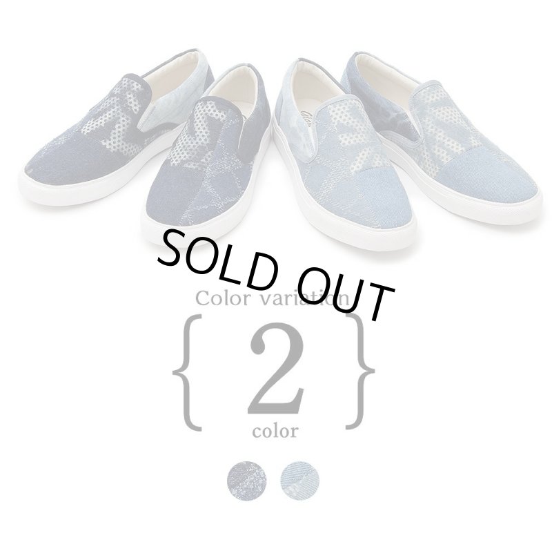 画像3: glabellaパッチワークデニムスリッポン「GLBT-140」  (3)