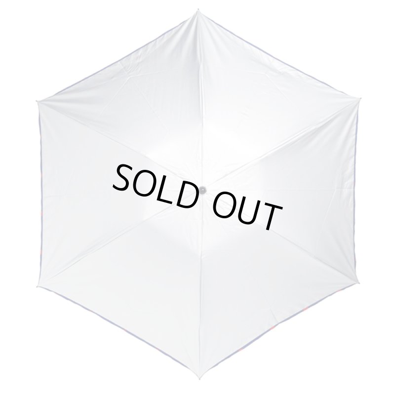 画像3: UV99%遮光&遮熱シルバー三つ折り傘(チェリー柄) (3)