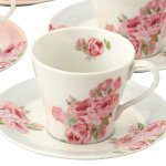 画像2: LAURA ASHLEYローラアシュレイ「クチュールローズ・５客コーヒーセット」 (2)