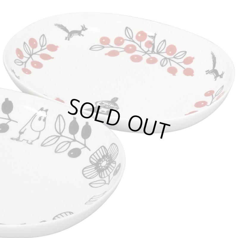 画像2: MOOMINムーミン「バレーシリーズ」ペアオーバルボウル (2)