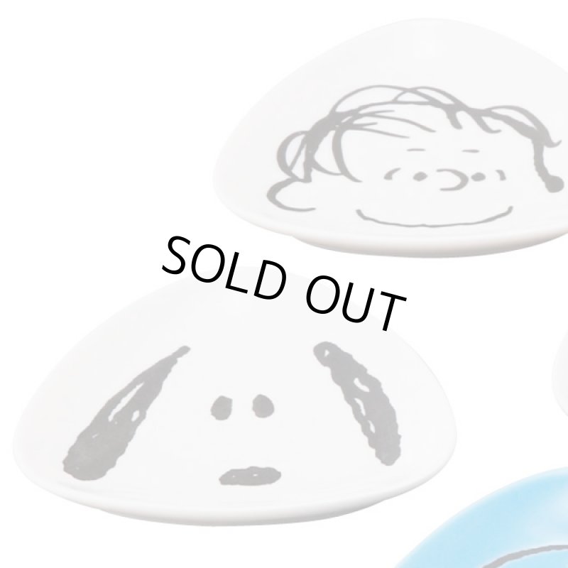 画像2: スヌーピーフェイス柄小皿セット (2)