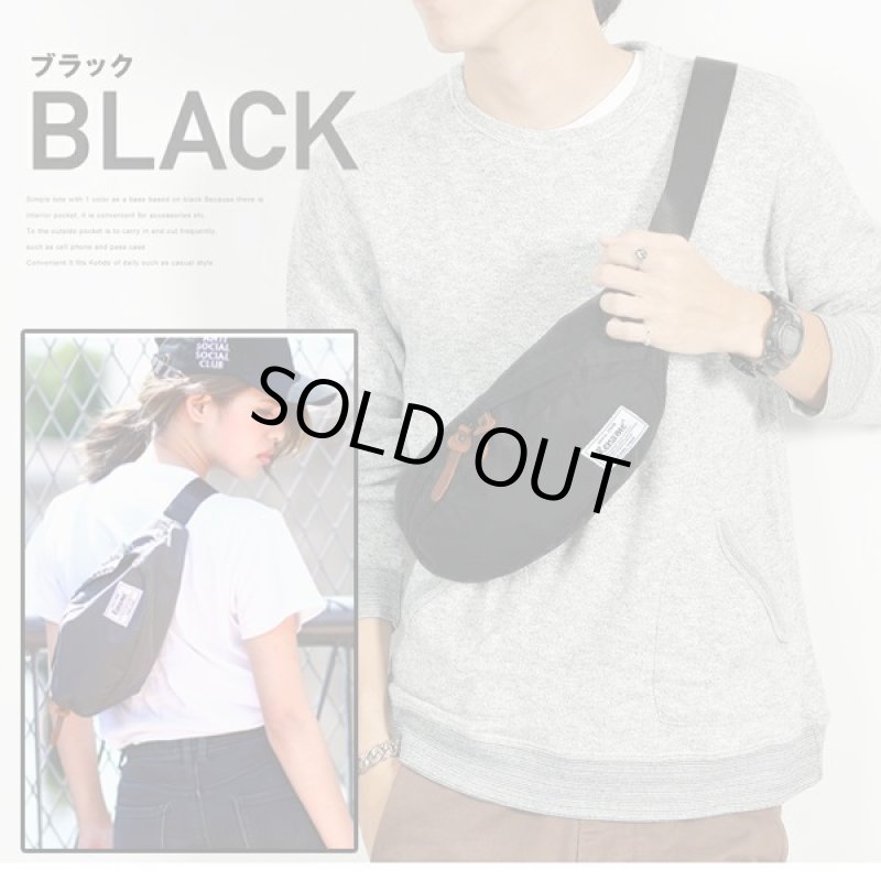 画像6: RENAMEフロントクロス掛け対応ウエストバッグ (6)