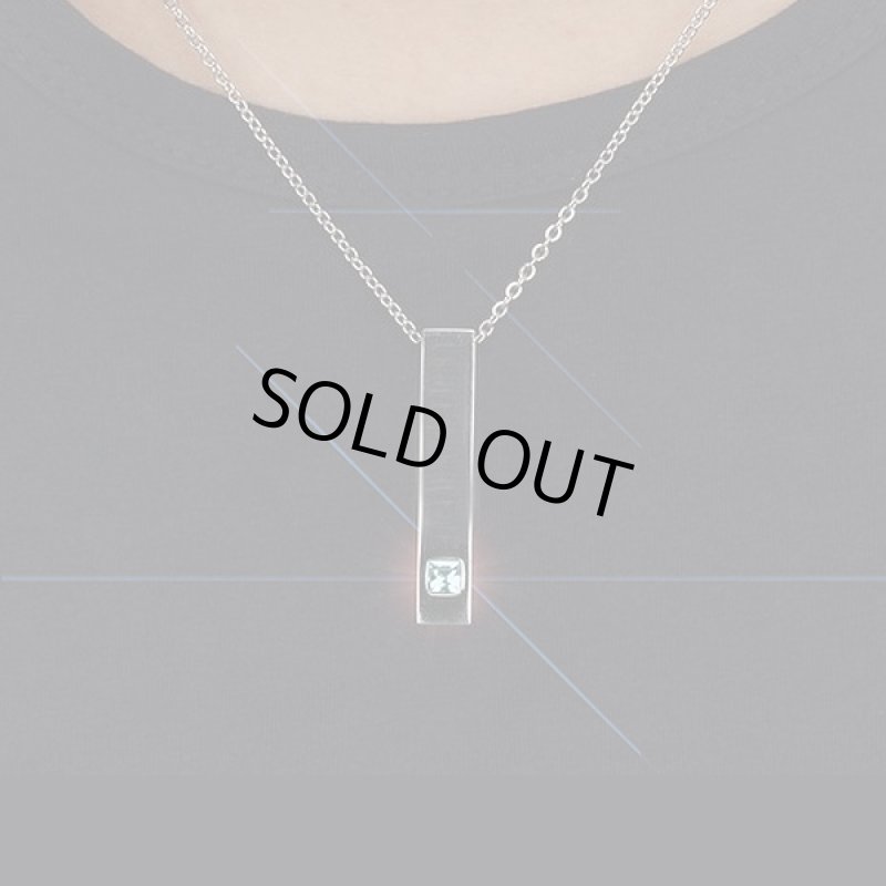 画像2: STAGEA(ステージア)キュービックジルコニアネックレス-BAR.Type- (2)