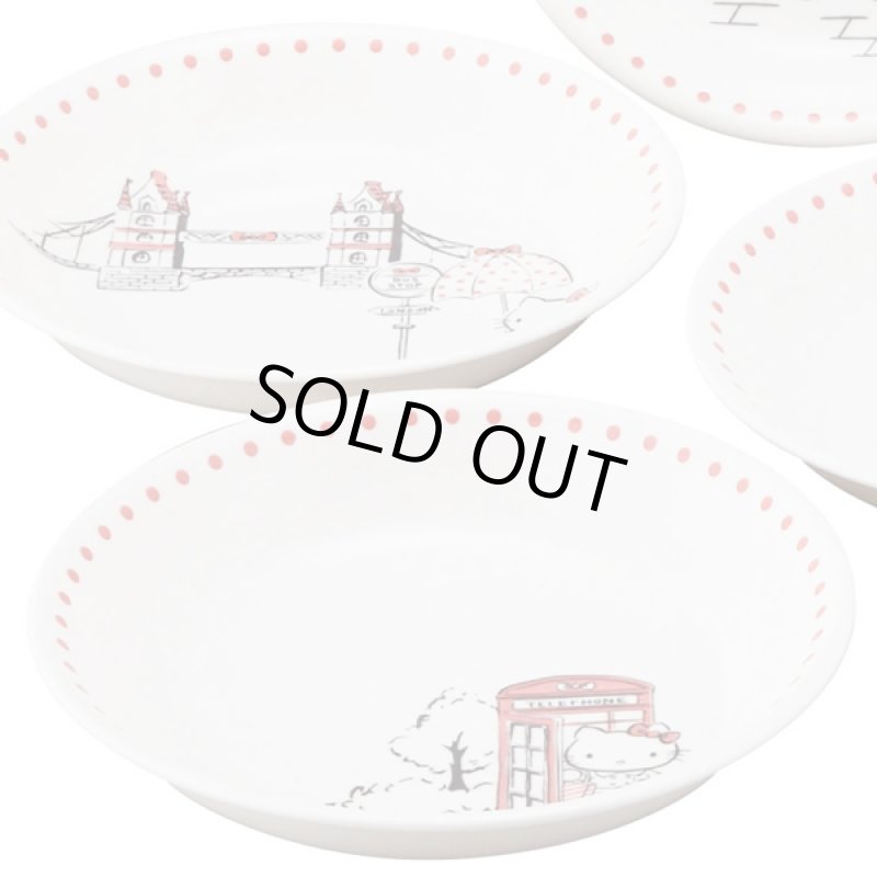 画像3: HelloKittyハローキティ「ロンドンシリーズ」パスタプレートセット (3)