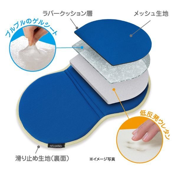 持ち運べる低反発ゲルクッションSUNF-78