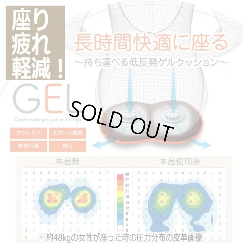 画像3: 持ち運べる低反発ゲルクッション (3)
