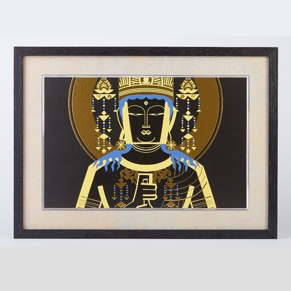 上等な 仏像アート「ジグレー版画／HAKUジグレ」大日如来ISM-HAKUD 絵画