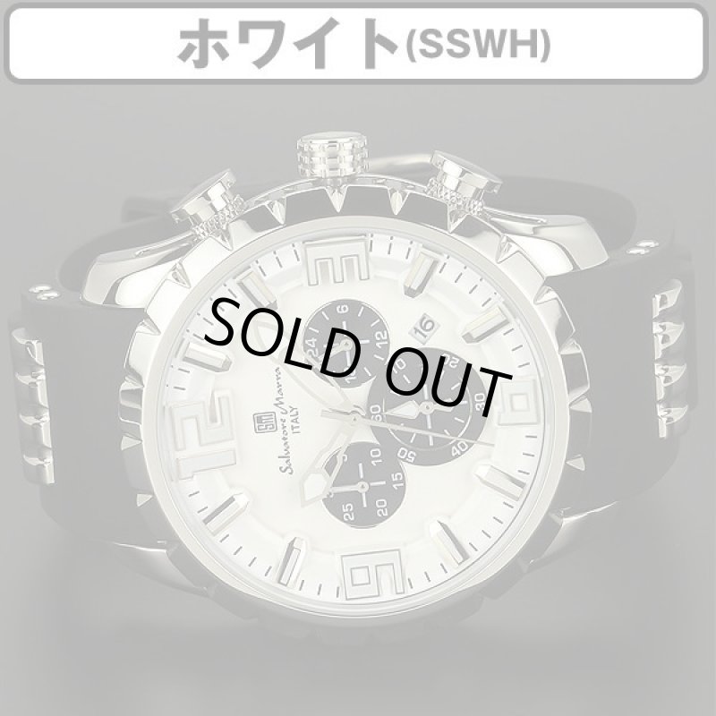 画像6: ラバーベルト&3DインデックスSalavatore Marraサルバトーレマーラクロノグラフウォッチ「SM15107」 (6)