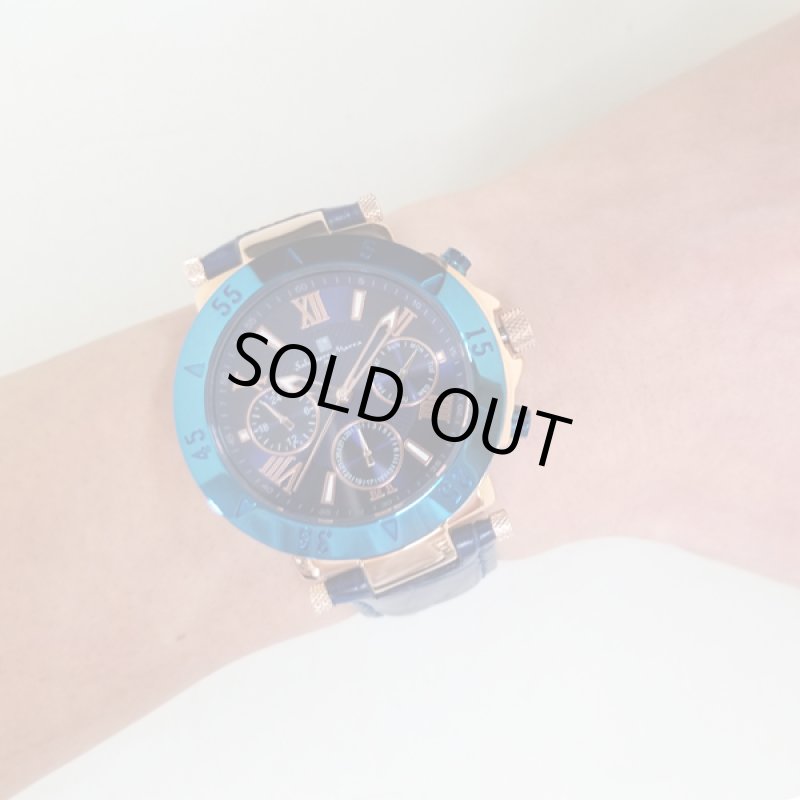 画像2: 本革ベルト＆マルチファンクションSalavatore Marraサルバトーレマーラウォッチ「SM14118S」 (2)