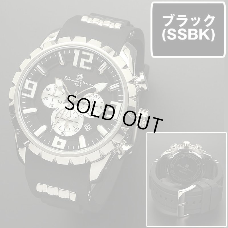 画像9: ラバーベルト&3DインデックスSalavatore Marraサルバトーレマーラクロノグラフウォッチ「SM15107」 (9)
