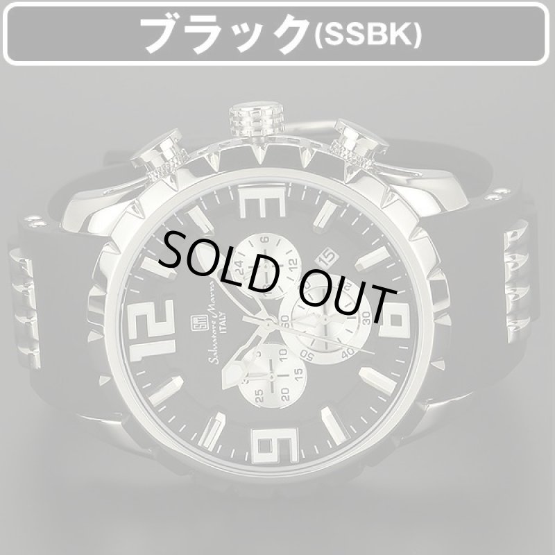 画像8: ラバーベルト&3DインデックスSalavatore Marraサルバトーレマーラクロノグラフウォッチ「SM15107」 (8)