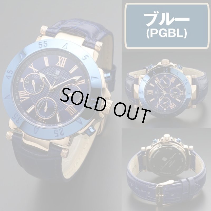 画像5: 本革ベルト＆マルチファンクションSalavatore Marraサルバトーレマーラウォッチ「SM14118S」 (5)