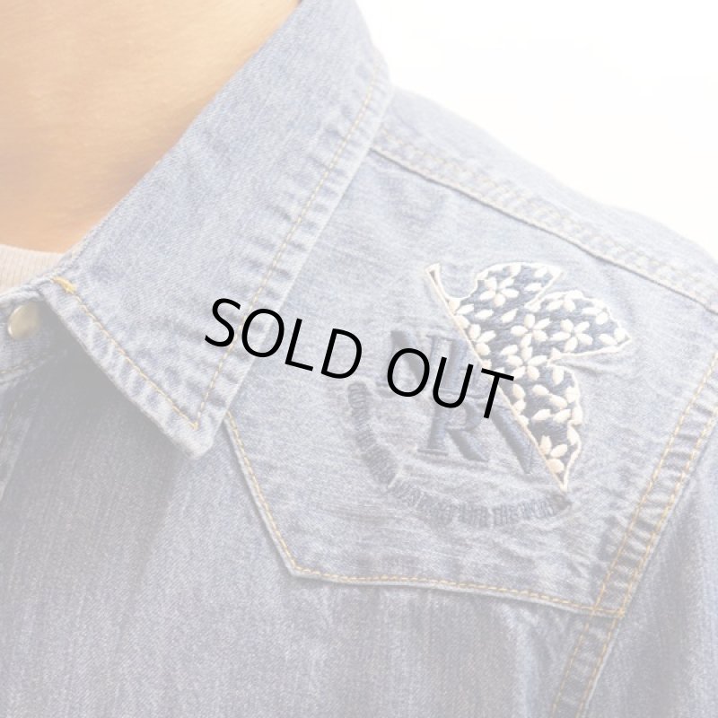 画像5: エヴァンゲリオン×錦-nishiki-初号機デニムシャツ (5)