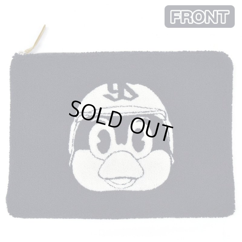 画像3: 東京ヤクルトスワローズマスコットキャラクター「つば九郎サガラ刺繍クラッチバッグ」  (3)